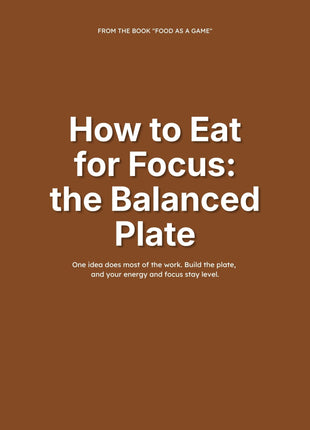 Food as a Game: Eating for Focus  with ADHD